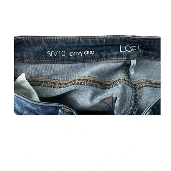 Ladies Loft Jeans in Curvy Crop Style - Size 30/10 - Picture 4 of 7